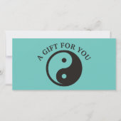 Yin Yang Symbool - ontwerp van vast tattoo (Voorkant)