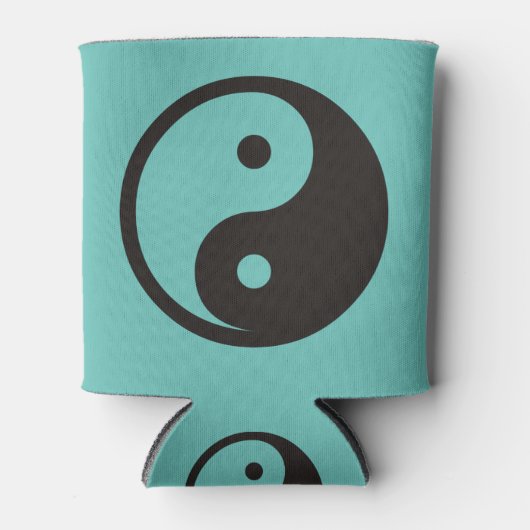 Yin Yang Symbool - ontwerp van vast tattoo Blikjeskoeler (Voorkant)