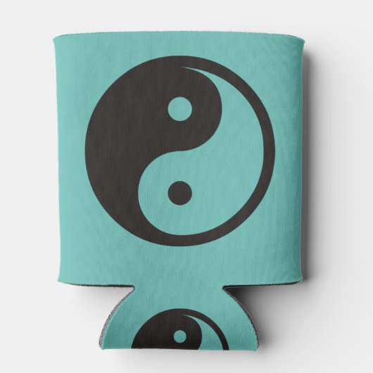 Yin Yang Symbool - ontwerp van vast tattoo Blikjeskoeler (Achterkant)