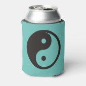 Yin Yang Symbool - ontwerp van vast tattoo Blikjeskoeler (Blikje Achterkant)