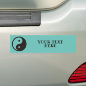 Yin Yang Symbool - ontwerp van vast tattoo Bumpersticker (Op auto)