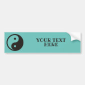 Yin Yang Symbool - ontwerp van vast tattoo Bumpersticker (Voorkant)