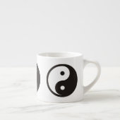 Yin Yang Symbool - ontwerp van vast tattoo Espresso Kop (Rechts)