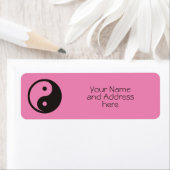 Yin Yang Symbool - ontwerp van vast tattoo Etiket (Insitu)