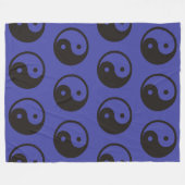 Yin Yang Symbool - ontwerp van vast tattoo Fleece Deken (Voorkant (Horizontaal))