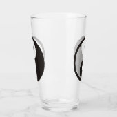 Yin Yang Symbool - ontwerp van vast tattoo Glas (Links)