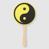 Yin Yang Symbool - ontwerp van vast tattoo Handwaaier (Achterkant)