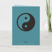 Yin Yang Symbool - ontwerp van vast tattoo Kaart (Achterkant)
