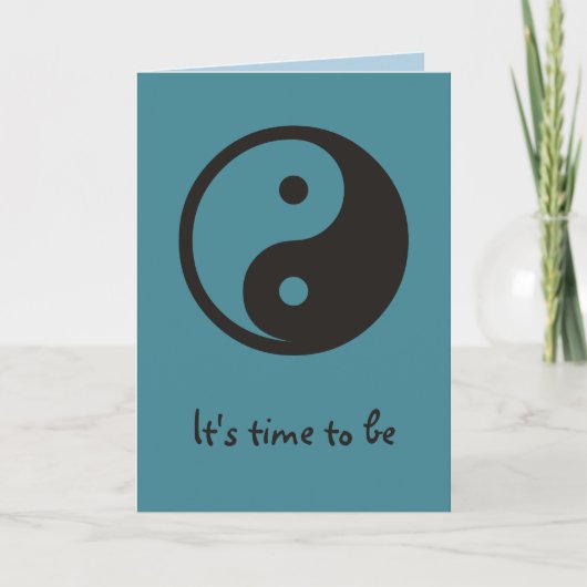 Yin Yang Symbool - ontwerp van vast tattoo Kaart (Voorkant)