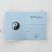 Yin Yang Symbool - ontwerp van vast tattoo Kaart (Binnen)