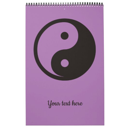 Yin Yang Symbool - ontwerp van vast tattoo Kalender (Hoes)