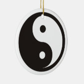 Yin Yang Symbool - ontwerp van vast tattoo Keramisch Ornament (Rechts)