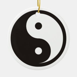 Yin Yang Symbool - ontwerp van vast tattoo Keramisch Ornament