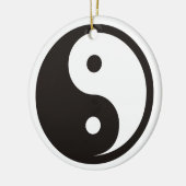Yin Yang Symbool - ontwerp van vast tattoo Keramisch Ornament (Links)