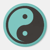 Yin Yang Symbool - ontwerp van vast tattoo Magneet (Voorkant)