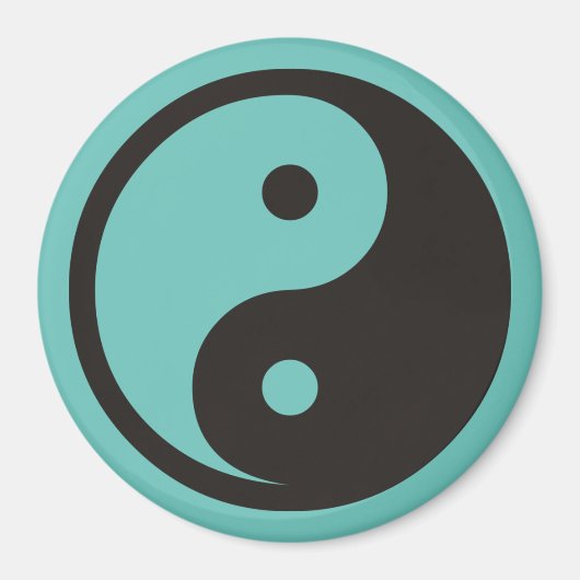 Yin Yang Symbool - ontwerp van vast tattoo Magneet (Voorkant)