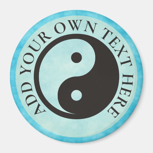 Yin Yang Symbool - ontwerp van vast tattoo Magneet (Voorkant)
