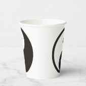 Yin Yang Symbool - ontwerp van vast tattoo Papieren Bekers (Links)