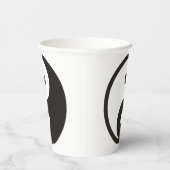 Yin Yang Symbool - ontwerp van vast tattoo Papieren Bekers (Rechts)