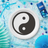 Yin Yang Symbool - ontwerp van vast tattoo Papieren Bordje (Feest)