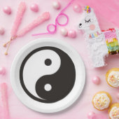Yin Yang Symbool - ontwerp van vast tattoo Papieren Bordje (Feest)