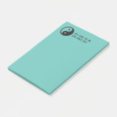 Yin Yang Symbool - ontwerp van vast tattoo Post-it® Notes (Schuin)