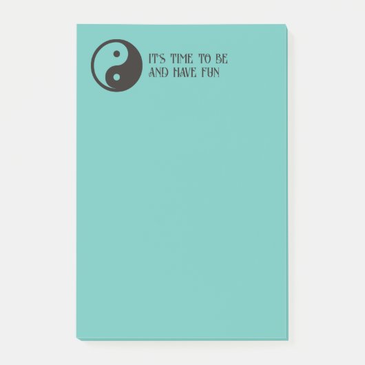 Yin Yang Symbool - ontwerp van vast tattoo Post-it® Notes (Voorkant)