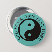 Yin Yang Symbool - ontwerp van vast tattoo Ronde Button 7,6 Cm (Voorkant /achterkant)