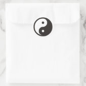 Yin Yang Symbool - ontwerp van vast tattoo Ronde Sticker (Tas)