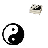 Yin Yang Symbool - ontwerp van vast tattoo Rubberstempel (Gestempeld)