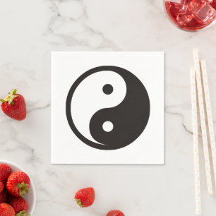 Yin Yang Symbool - ontwerp van vast tattoo Servet