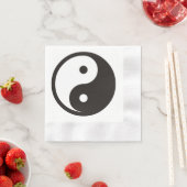 Yin Yang Symbool - ontwerp van vast tattoo Servet (Insitu)