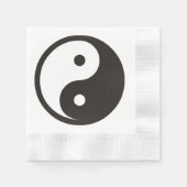 Yin Yang Symbool - ontwerp van vast tattoo Servet (Voorkant)