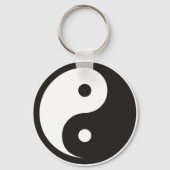 Yin Yang Symbool - ontwerp van vast tattoo Sleutelhanger (Voorkant)