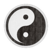 Yin Yang Symbool - ontwerp van vast tattoo Snijplank (Voorkant)