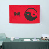 Yin Yang Symbool - ontwerp van vast tattoo Spandoek (Beurs)