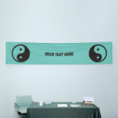 Yin Yang Symbool - ontwerp van vast tattoo Spandoek (Beurs)