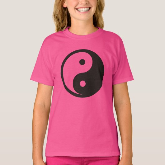 Yin Yang Symbool - ontwerp van vast tattoo T-shirt (Voorkant)
