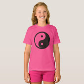 Yin Yang Symbool - ontwerp van vast tattoo T-shirt (Voorkant volledig)