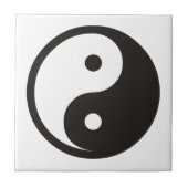 Yin Yang Symbool - ontwerp van vast tattoo Tegeltje (Voorkant)
