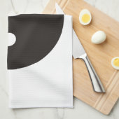 Yin Yang Symbool - ontwerp van vast tattoo Theedoek (Quarter Fold)