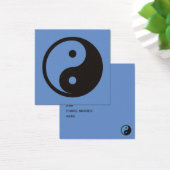 Yin Yang Symbool - ontwerp van vast tattoo Vierkante Visitekaartjes (Bureau)