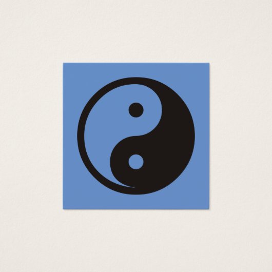 Yin Yang Symbool - ontwerp van vast tattoo Vierkante Visitekaartjes (Voorkant)