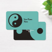 Yin Yang Symbool - ontwerp van vast tattoo Visitekaartje (Bureau)