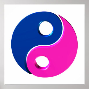 Yin Yang-symbool Poster