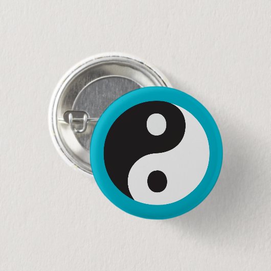 Yin Yang-symbool Ronde Button 3,2 Cm (Voorkant /achterkant)
