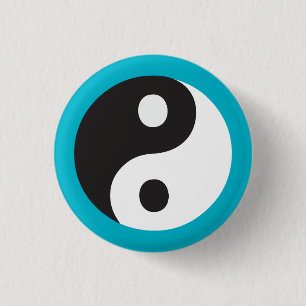Yin Yang-symbool Ronde Button 3,2 Cm