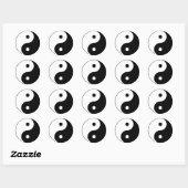 Yin Yang Symbool: Ronde Sticker (Vel)