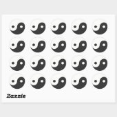 YIN & YANG SYMBOOL RONDE STICKER (Vel)