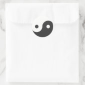 YIN & YANG SYMBOOL RONDE STICKER (Tas)